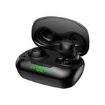 TWS-24 Bluetooth 5.0 Wireless Noise Cancelling Waterproof Touch Control Mini Earphone Support Voice Assistant(Black)