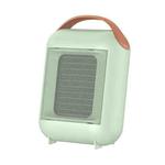 QY-01 Mini Ceramic Heating Heater Desktop Cooling And Heating Fan, CN Plug(Matcha Green)