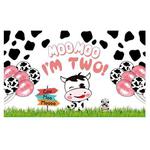 180x90cm Cartoon Cow Theme Birthday Party Decoration Background Cloth Photography Banner(2023SRB132)
