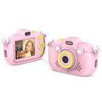 DC502 2.4-Inch 16X Zoom 2.7K Video Recording Children Digital Camera, Color: Pink No Card(US Plug)