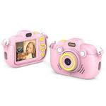 DC502 2.4-Inch 16X Zoom 2.7K Video Recording Children Digital Camera, Color: Pink No Card(EU Plug)