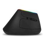 DELUX M618DB 6-Keys 1600 DPI RGB Vertical Wireless Bluetooth Dual-Mode Mouse(Lithium Bluetooth Version)