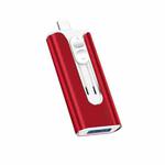 64GB Micro USB + 8 Pin + USB 2.0 3 in 1 Mobile Phone Computer U-Disk(Red)