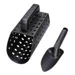 Metal Detector Sand Scoop And Shovel Set Digging Tool(Black)