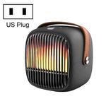 H2 Flame White Noise Desktop Retro Heater Office Home Mini Speed Heater(US Plug)