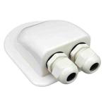 Solar Photovoltaic Plastic Bracket ABS Photovoltaic Car Roof Waterproof Junction Box(White)