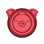 5 PCS Piggy Ring Buckle Phone Holder(Red)