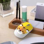 FOREV FV-T100 3 Keys 1600 DPI Cute Cartoon Girl Mouse Mini Wireless Mouse(Yellow)