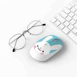 FOREV FV-T100 3 Keys 1600 DPI Cute Cartoon Girl Mouse Mini Wireless Mouse(Blue)