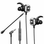 TF-3 3.5mm In-Ear Gaming Earphone Support Wired Control & Daul Mic, Cable Length: 1.2m(Black)