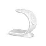 OJD-83 3 in 1 Magnetic Suction Vertical Bracket Wireless Charger for Mobile Phone & iWatch & AirPods(White)