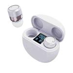 T18 Smart Touch Wireless Bluetooth Headphone with Charging Case & Power Display(White)