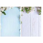 3D Stereo Double-Sided Photography Background Paper(Blue White)