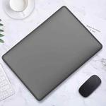 TPU + PC Laptop Protective Case For MacBook Pro 13.3 inch A2338 2020(Black Side + Matte Transparent Black)