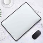 For MacBook Air 13.3 inch A1932 TPU and PC Laptop Protective Case (Black Side + Matte Transparent Whiter)