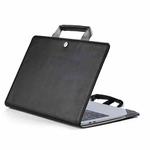 Book Style Laptop Protective Case Handbag For Macbook 14 inch(Black)