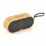 F3 Retro Wood-Grain Mini Bluetooth Speaker Support TF Card(Shallow Grain)