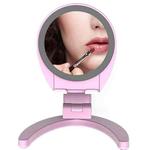 Folding Portable Mirror Phone Holder For 3-7 inch Mobile Phone(Pink)