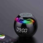 ZXL-G90 Portable Colorful Ball Bluetooth Speaker, Style: Clock Version (Black)