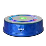 LED Light Electric Rotating Turntable Display Stand Video Shooting Props Turntable(Blue)