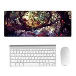 Hand-Painted Fantasy Pattern Mouse Pad, Size: 400 x 900 x 1.5mm Not Overlocked(4 Tree Scenery)