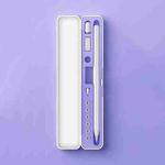 Capacitor Pen And Accessory Storage Box For Apple Pencil 1 / 2 For Only One Pen(Lilac)