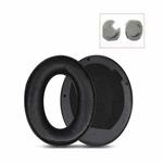 2 PCS Leather Headset Earmuffs for Sony 1000XM4 Black Protein Skin No Snap