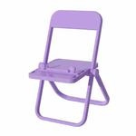 5 PCS Chair Folding Phone Desktop Stand For 3-11 inch Mobile Phone(Roland Purple)