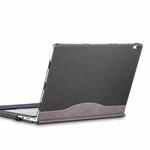 PU Leather Laptop Protective Sleeve For Microsoft Surface Book 3 13.5 inches(Gentleman Gray)