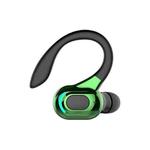 F8 Bluetooth 5.1 Ear-Mounted Stereo Wireless Sports Earphone(Black+Green)