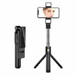 K12D Live Beauty Bluetooth Tripod Selfie Stick(Black)