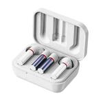 Y28 Magnetic Wireless In-Ear Sports Noise Cancelling Earphone(White+Purple)