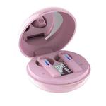 T15 TWS Bluetooth Wireless In-Ear Sports Earphone with Makeup Mirror(Pink)