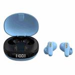 JS81 TWS Wireless Noise-Cancelling Reduction Digital Display Gaming Earphone(Light Blue)