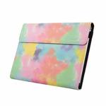 For Microsoft Surface Go 1 / 2 Ink and Wash Leather Tablet Protective Case, Color: Colorful