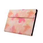 For Microsoft Surface Go 1 / 2 Ink and Wash Leather Tablet Protective Case, Color: Pink