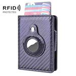 RFID Automatic Pop-Up Card Holder Multi-Function Locator Wallet For AirTag(Carbon Fiber)