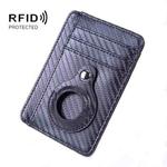 RFID PU Anti-Theft Card Holder Thin Tracker Card Holder For Airtag(Carbon Fiber)