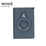 Lizard Pattern RFID Anti-Theft Card Holder With Tracker Hole For Airtag(Green)