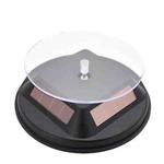 12cm Solar Rotating Display Stand Props Turntable(Black)