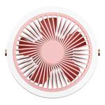 USB Portable Camping Outdoor Ceiling Fan Night Light(Pink)
