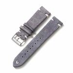 Color-Block Stitching Micro-Leather Switch Quick Release Watch Band, Specification: 20mm(Grey)