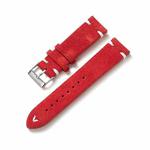 Color-Block Stitching Micro-Leather Switch Quick Release Watch Band, Specification: 20mm(Red)