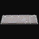 Pudding Double-layer Two-color 108-key Mechanical Translucent Keycap(White)