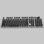 Pudding Double-layer Two-color 108-key Mechanical Translucent Keycap(Black)
