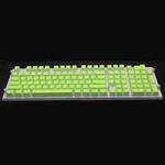 Pudding Double-layer Two-color 108-key Mechanical Translucent Keycap(Apple Green)
