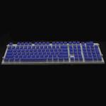 Pudding Double-layer Two-color 108-key Mechanical Translucent Keycap(Dark Blue)