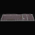 Pudding Double-layer Two-color 108-key Mechanical Translucent Keycap( Dark Coffee)