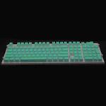 Pudding Double-layer Two-color 108-key Mechanical Translucent Keycap(Cyan)