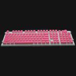 Pudding Double-layer Two-color 108-key Mechanical Translucent Keycap(Pink)
